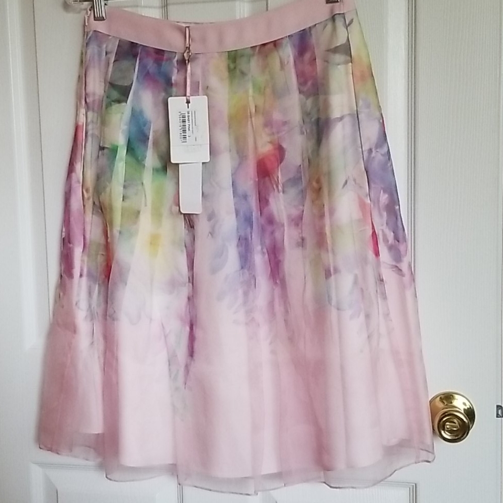 Ted Baker Midi Floral Skirt